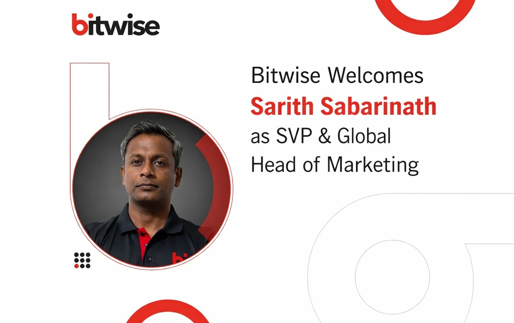 Bitwise Appoints Sarith Sabarinath