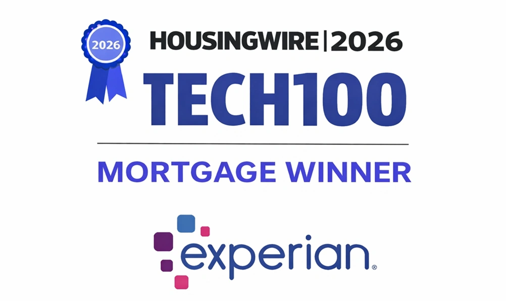 Experian Awarded 2026 HousingWire Tech100 in Mortgage Tech